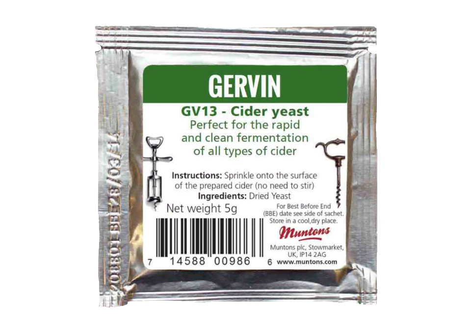 Gervin GV13 Cider Yeast 5g