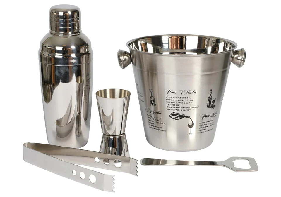 Bar Set Deluxe Stainless 5-piece