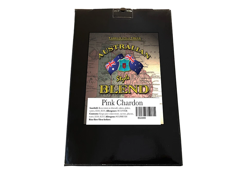 Australian Blend Pink Chardonnay 23L - No Yeast Kit