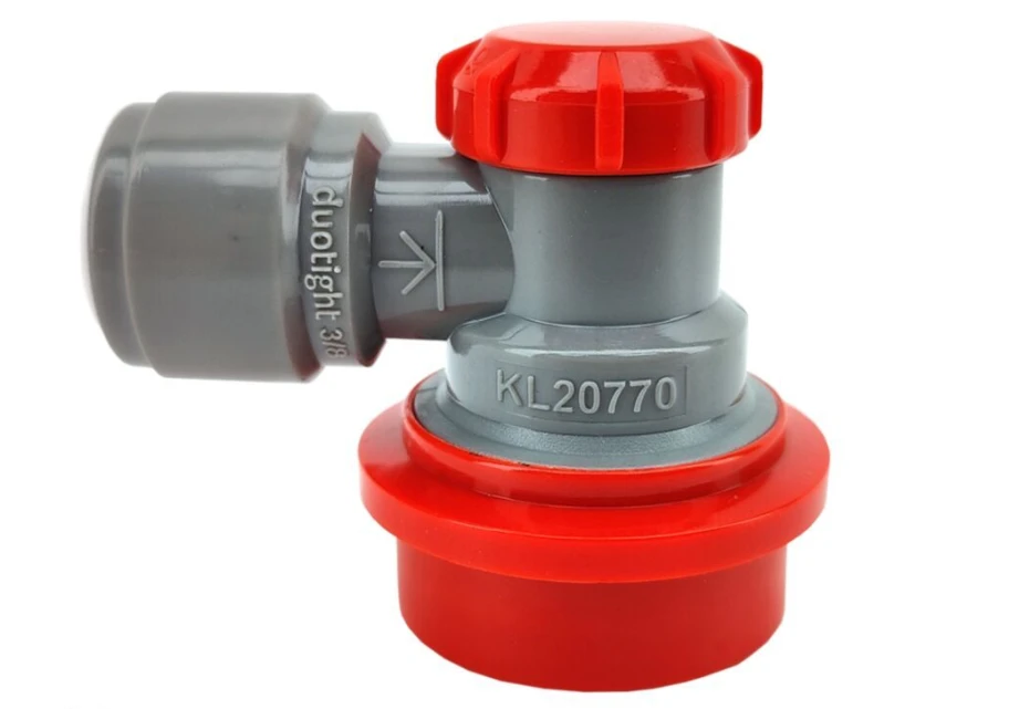 Ball lock Duotight 8mm (5/16") Gas Grey/Red