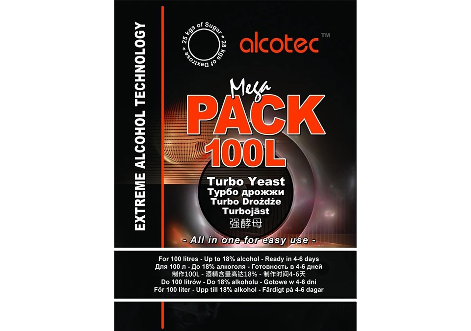 Alcotec MegaPack 100L Turbo Yeast